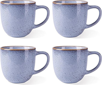 AmorArc 12oz Coffee Mugs, Ceramic Coffee Mugs set of 4 by AmorArc
