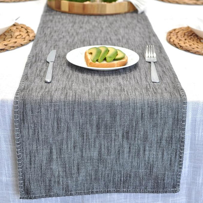 Cotton Table Runner 72 inches Long Decorative Stitched Edge Kitchen Table - Image 9