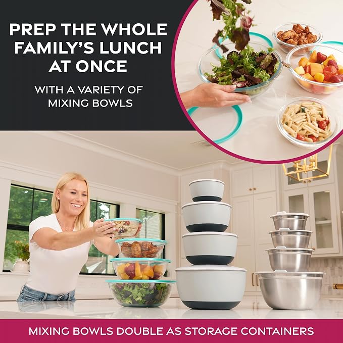 FineDine Stainless Steel Mixing Bowls Stainless Steel Mixing Bowl Set - Image 3
