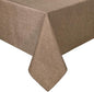 Hiasan Faux Linen Rectangle Tablecloth - Wrinkle and Stain Resistant Washable Table Cloth for Kitchen Dining Room Holiday Table Cover for Party Dinner, Khaki, 70 x 108 Inch