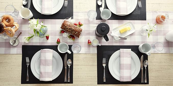 DII PVC Tabletop Collection Woven Indoor/Outdoor, Placemat Set, 6 Piece - Image 6