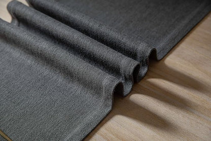 Burlap Style Farmhouse Table Runner, 14x90 Inches Graphite Grey | Thick Durable - Image 6
