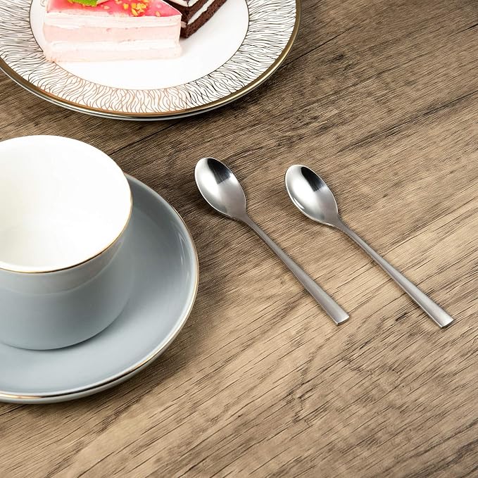 IMEEA 5.2 Inch Coffee & Tea Spoons, SUS304 Stainless Steel Small Dessert Spoons - Image 7