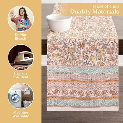 Maison d' Hermine Table Runner 100% Cotton 14.50" x 108" | Table Runners 108 - Image 3