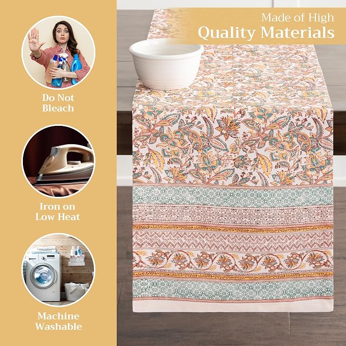 Maison d' Hermine Table Runner 100% Cotton 14.50" x 72" | Table Runners 72 - Image 3