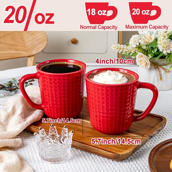 Large Coffee Mug, 20 oz Ceramic Coffee Cups - Image 2