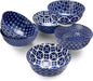 DOWAN Small Dessert Bowls Set of 6, Ice Cream Bowls 10 OZ, 4.5 Inch Ceramic Cereal Bowls for Fruit, Snack, Bouillon Cups for Dipping, Side Dishes, Sauce, Microwave and Oven Safe, Dishwasher