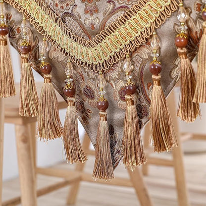 Luxury Vintage Table Runner Embroidery Jacquard Fabric - Image 5