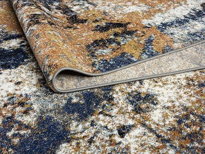 Keen Home Design Area Rugs - 5x8 Non-Shedding, Abstract Rugs for Kitchen, Living Room, Bedroom, Dining Room, Entryway - Size: 5'3" x 7'7", Multi