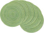 SHACOS Round Placemats Set of 8 Washable 15 inch Round Table Mats Braided Non by SHACOS