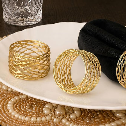 Durable Metal Iron Napkin Rings - Image 5