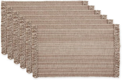 DII Variegated Tabletop Collection, Placemat Set, 6 Piece by DII
