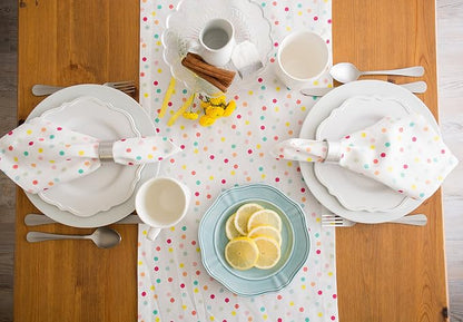 DII Polka Dot Party Print Tabletop Collection Reusable & Machine Washable - Image 5