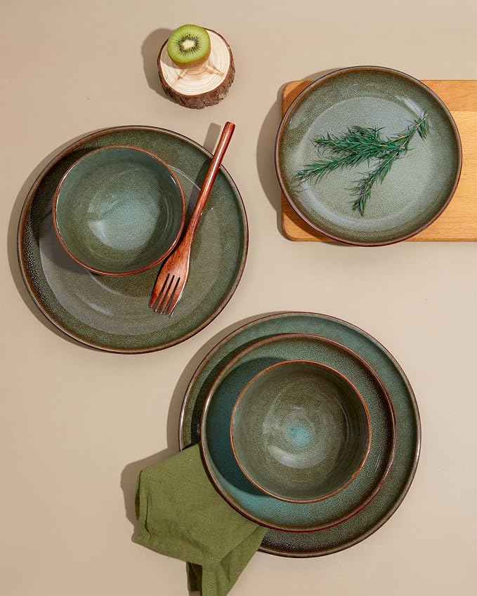 32 Piece Double Bowl Dinnerware Sets - Image 7