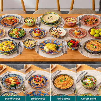 vancasso 24-Piece Dinnerware Sets, Plates & Bowls Sets Service - Image 6