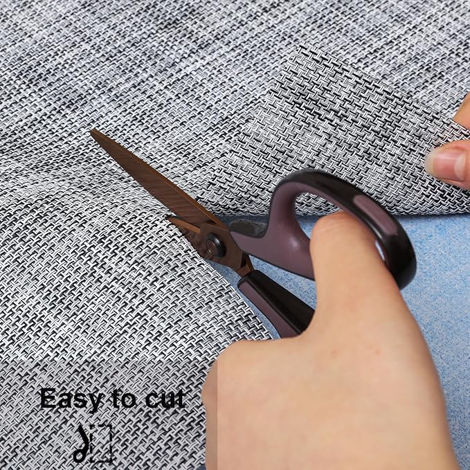 Myir JUN Light Gray Table Runner Home Decor Dining Table Runners | Vinyl Table - Image 3