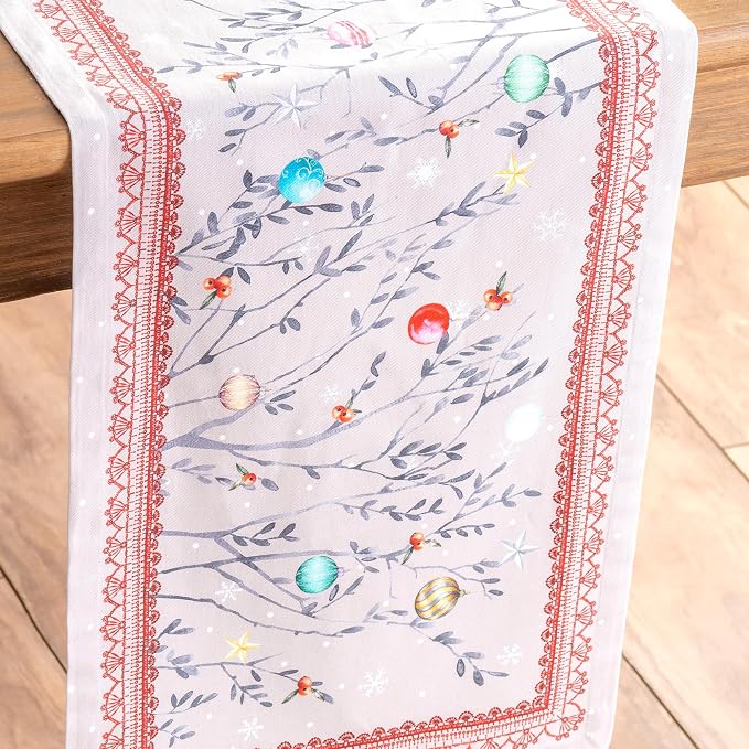 Maison d' Hermine Table Runner 100% Cotton 14.50" x 72" | Table Runners 72 - Image 9