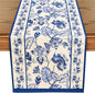 WRAPAHOLIC Blue Floral Table Runner by WRAPAHOLIC