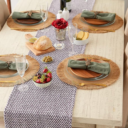 DII Woven Basics Collection 100% Cotton Knit Table Runner - Image 4