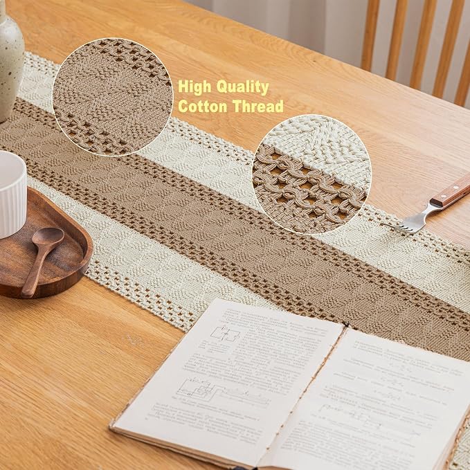 Cotton Farmhouse Table Runner - Image 3