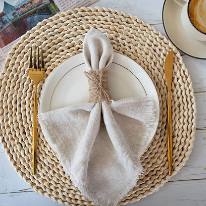 100pcs Burlap Napkin Rings - Image 4