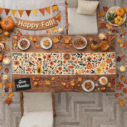 Fall Decor - Floral Table Runner | Autumn Decorations - Image 6