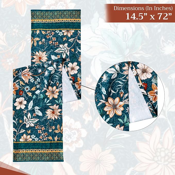Maison d' Hermine Table Runner 100% Cotton 14.50" x 72" | Table Runners 72 - Image 6