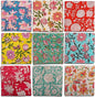 DIYANAIMPEX 10 Pc Cotton Cloth Napkins Hand Block Print Hand Made Size 16x16 by DIYANA+IMPEX