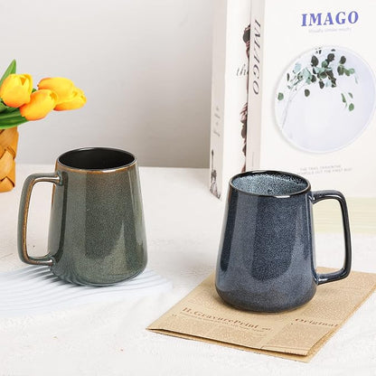 Large Ceramics Coffee Mugs, 24 oz, Large Handle Design, Extra Large Tea and - Image 6