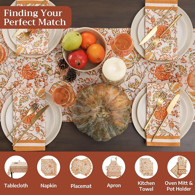 Maison d' Hermine Table Runner 100% Cotton 14.50" x 72" | Table Runners 72 - Image 4