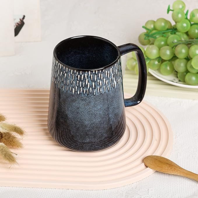 Large Ceramics Coffee Mugs, 24 OZ, Large Handle Design, Extra Large Tea and - Image 5