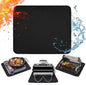 15 x 18 in Fireproof Grill Mats for Outdoor Tabletop Grill to Protect Your Grill Table - Heat Resistant Grill Table Mat - Waterproof & Oilproof BBQ Mat - Black (1mm)