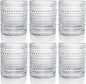 ZOOFOX Set of 6 Romantic Water Glasses, 12 oz Hobnail Glasses Tumbler by zoofox