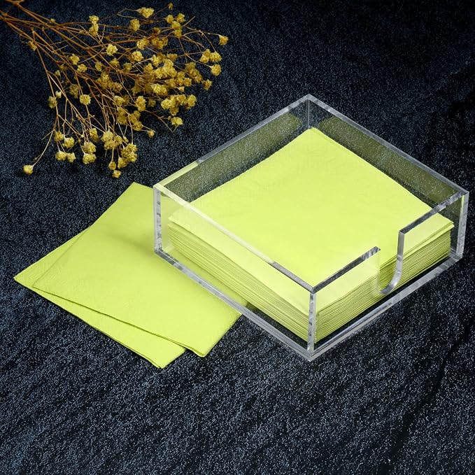 Boao 4 Pieces Acrylic Cocktail Napkin Holder - Image 4