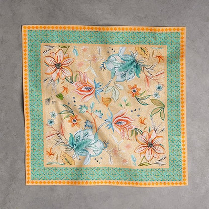 Maison d' Hermine Cloth Napkins Set of 4 100% Cotton Everyday Reusable Square Napkins Cloth Washable Dinner Wedding Restaurant Valentines Day Decorations Spring/Summer (Luxury Loft - Peach, 20" x 20")