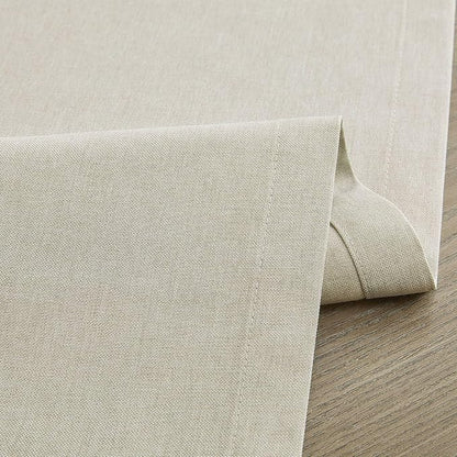 Basic Linen Style Table Runner, 14x48 Inch Raw Linen | Mitered Corner Design - Image 6