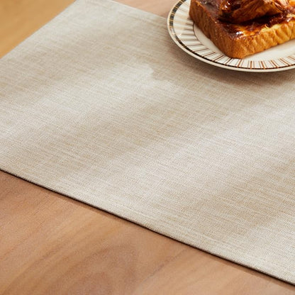 Rustic Cotton Linen Table Runner, 13x36 Inches Taupe | Farmhouse Style Linen - Image 6