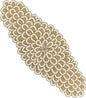 Gold Beaded Table Runner, 36 in, Farmhouse Holiday Décor | 13x36 in, 85% glass by CLEENTABLE