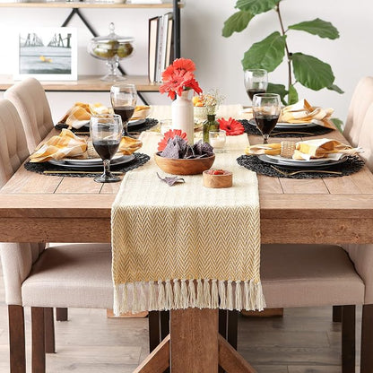 DII Woven Basic Tabletop Collection, Chevron Table Runner - Image 2