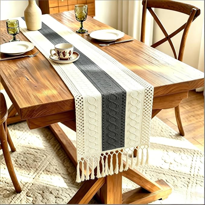 Boho Table Runner for Home Decor - Image 5