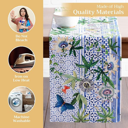 Maison d' Hermine Table Runner 100% Cotton 14.50" x 72" | Table Runners 72 - Image 3