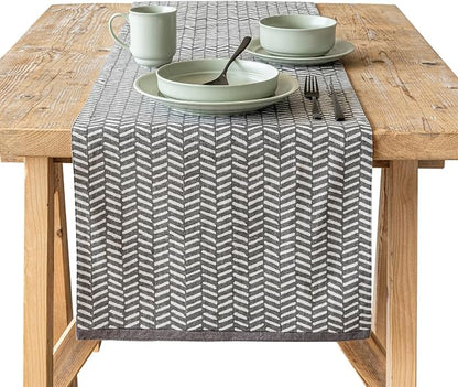 over&back 18x108 Hand-Blocked Printed Cotton Table Runner by overback