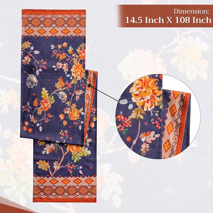Maison d' Hermine Table Runner 100% Cotton 14.50" x 108" | Table Runners 108 - Image 4