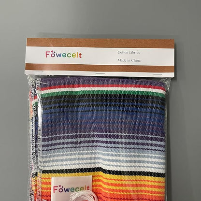 Fowecelt Mexican Serape Table Runner 14 x 84 Inch - Image 7