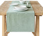 Over&Back 18x108 Woven Chambray Cotton Table Runner by overback
