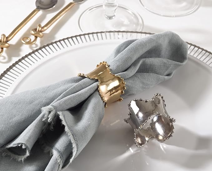 Saro Lifestyle Classic Design Napkin Rings - Image 2