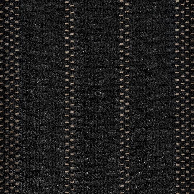 Macrame Style Boho Table Runner, 12x60 Inch Black | Woven Boho Table Runner - Image 6