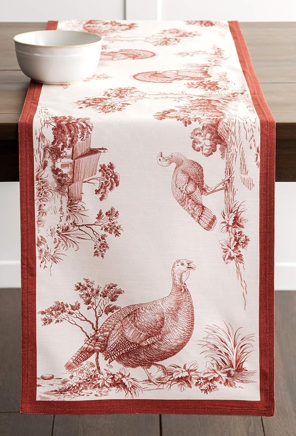 Maison d' Hermine Table Runner 100% Cotton 14.50" x 72" | Table Runners 72 - Image 9
