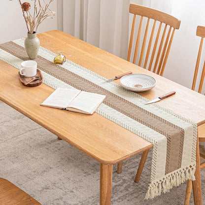 Cotton Farmhouse Table Runner - Image 2