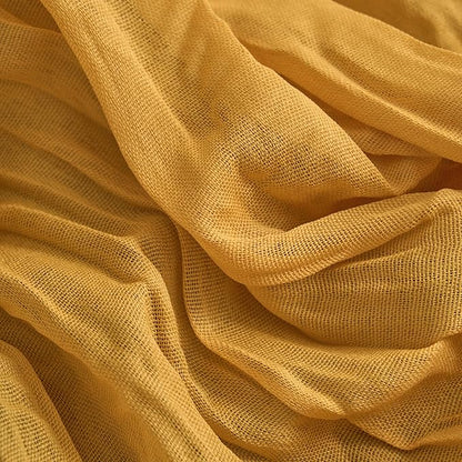 Asee'm 2pcs Gold Yellow Cheesecloth Table Runner Summer 10FT Rustic Gauze | - Image 5